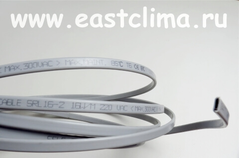 Саморегулирующийся кабель Eastclima SRL 16-2 без оплётки, 16 Вт/м